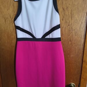 Elegant Pink and White Dress